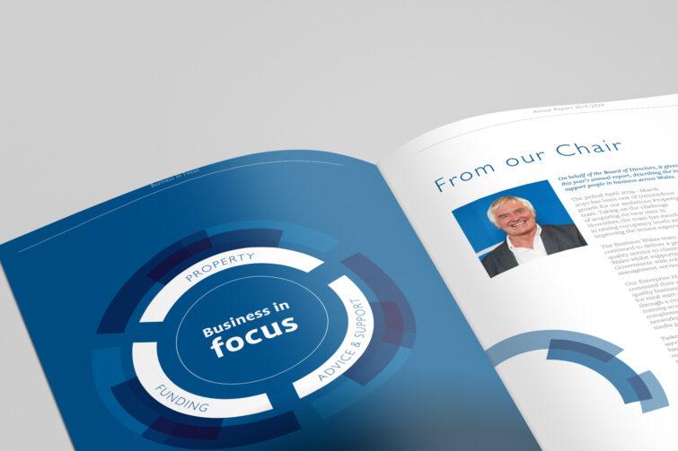 Business in Focus Annual Report spread