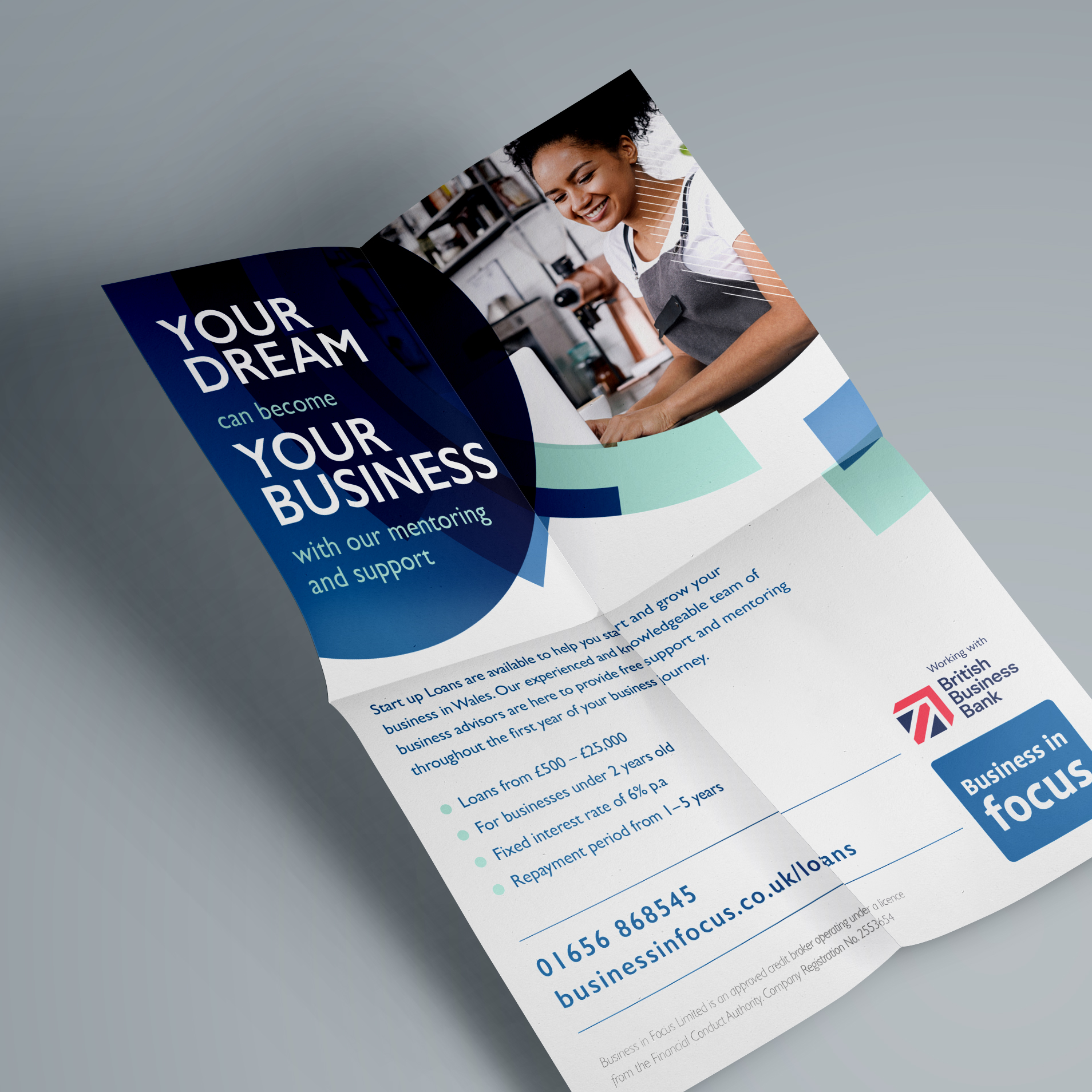 Business in Focus Start Up loan leaflet